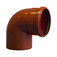 Отвод Дн110х87° коричневый ПП ПОЛИТЭК