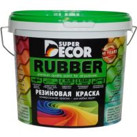 Резиновая краска SuperDecor Белоснежная 12кг