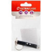 Фонарь LED30L (1LED+лазерная указка 3хAG3 блист-пакет черн.) Ultraflash 12325/ 439697