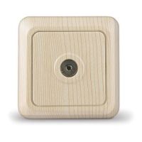 Розетка ТВ о/у сосна "Олимп"