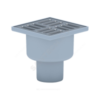 Трап нерег верт/вып сух/затв Дн50 нерж/реш 100*100мм АНИ пласт TQ5202 004-0247