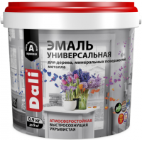 Эмаль акриловая "DALI" универсальная полуматовая черная 0,9 КГ 55800
