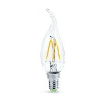 Лампа светодиодная LED-СВЕЧА НА ВЕТРУ-deco 9Вт 230В Е14 4000К 1040Лм прозр IN HOME 6244