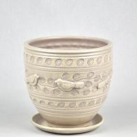 Горшок ПТИЦЫ бутон бел. 22см  75-126