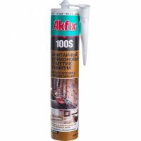 Akfix 100S Санитарный герметик длч кухни и ванной белый 280 мл. SA032