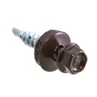 Саморезы кровельн.5,5*19 RAL8017 тем.коричн. 250шт