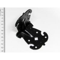 Уголок крепежный фигурный 70-70-60 черный матовый е789