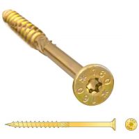 Шуруп с/нарез. д/дерева потай 8*80 1шт желтый цинк CS08080/310808