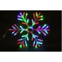 Украшение СНЕЖИНКА   А-067 R/B  R/G d-60см