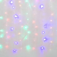 Занавес светодиодный со статическим свечением, 3х2м. Соединяемый. 240 светодиодов. Разн свет 7212