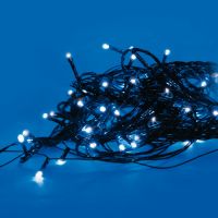 Гирлянда светодиодная, 50м. 500 светодиодов. Белый свет. Провод зеленый. 9931