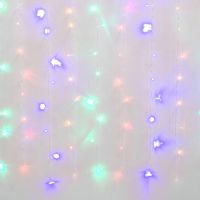 Занавес светодиодный с эффектом мерцания,MULTI 3х2м. Соединяемый. 240 св.IP44 7216