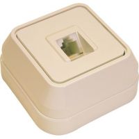 МАКЕЛ Розетка ТФо/у кремовая