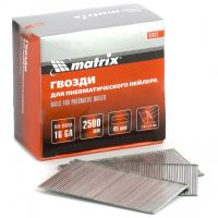 Гвозди д/пнев.нейлера 45мм 2500шт 16GA МАТРИКС  57613