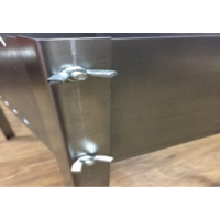 Мангал на барашках + 6 шампуров нерж.сталь 1мм 500*300*500  871-546