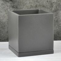 Горшок КУБИК графит 15*15   17см  Nk50/2  654994