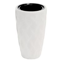 Кашпо Флэйм 42л со вставкой 251х243мм белый М8884