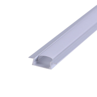 Комплект врезного алюминиевого профиля с рассеивателем 22*6мм 2м REXANT  146-405