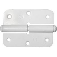 Петля накладная ПНУ-85 полимер белый 785451