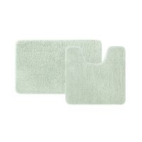 Набор ковриков для ванной комнаты, 50х80 + 50х50, микрофибра,св.зел. IDDIS BSET05Mi13