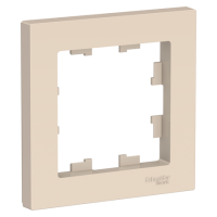 Рамка 1-постовая  бежевая ATLAS DESIGN  ATN000201