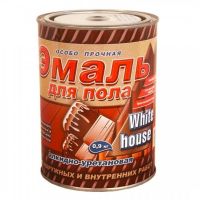 Эмаль для пола"WHITE HOUSE"темный беж 0,9 кг