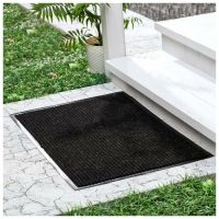 Коврик влаговпитывающий, ребристый, «Стандарт», 40×60 см чёрный 5872/ 4275317