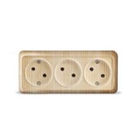 Розетка 3м б/з о/у сосна "Олимп"