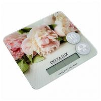Весы настольные DELTA LUX DE-006KE 10кг Цветы
