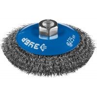 Щетка конич.для УШМ витая 0,3мм,125мм/М14 ЗУБР