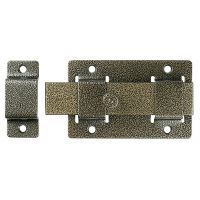 Задвижка дверная ЗД-02 бронза 75*115мм