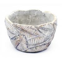 Кашпо керамич.ЛИСТОЧКИ 14,5 см  DIN615