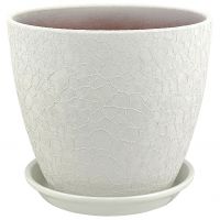 Горшок Бутон винил бел. 21см  410040/ВН 02/4