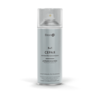 Грунт-эмаль по ржавчине Elcon 3в1 серая матовая 520мл  462570/ 11607923