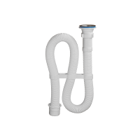 Сифон для умыв/мойки 1 1/2"х40 гофр. L=1000мм пер 50 Орио АС-3011  025-0228