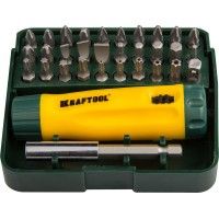 Набор KRAFTOOL отверка реверсная с бит.32предм.  26142-Н32