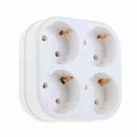 Четверник 16А белый универс.с з/к 4т4