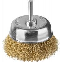 Щетка чаш.для дрели витая латун. 75мм ЗУБР
