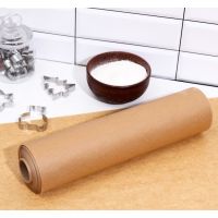 Пергамент силиконизированный коричневый жиростойкий 38см*100м  7531727