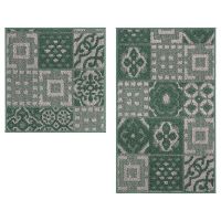 Набор ковриков д/ванны SHAHINTEX LOOP ITALIANO  мозаика зеленый 52  802227