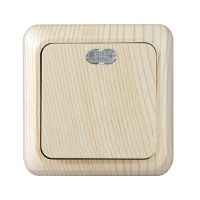 Выкл.1кл свет о/у сосна "Олимп"