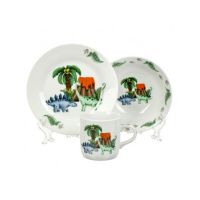 Набор посуды керамика, 3 шт, Динозавры, тар. 18см, сал. 15см,круж. 230мл, Daniks
