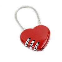 Замок навесной MSM FH1 red сердце кодовый  г206