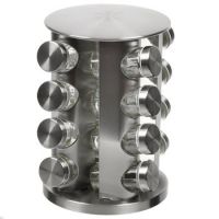 Набор для специй нерж + стекло 16шт на подставке 421646/ 5661