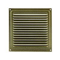 Решетка с сеткой 200х200 ст.бронза  2182