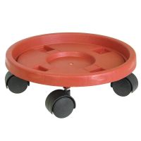 Подставка для цветов на колесах 35см  MC-1804003-4