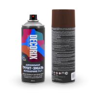 Грунт-эмаль по ржавчине DECORIX 3в1 520мл аэрозоль шоколадно-коричевый глянец RAL8017  0162-8017