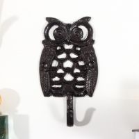 Крючок декоративный чугун "Очковая сова" 14х3х8 см 7695084