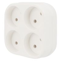 Четверник 6А Rexant б/з, белый 11-1072