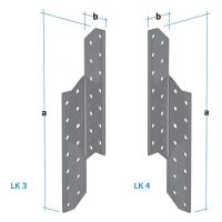 Крепление стропил LК1 32*170мм левое  4661/466107/466108/517261